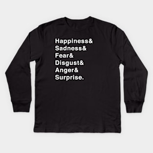 Basic Emotions Kids Long Sleeve T-Shirt